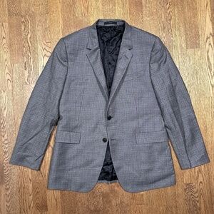 Paul Smith Kensington Wool Cashmere E Thomas Plaid Purple Gray Blazer Mens 42R